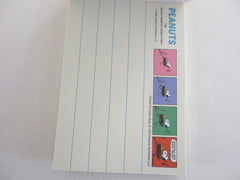Cute Kawaii Peanuts Vintage Snoopy World Famous Comic Strip Bike A Mini Notepad / Memo Pad Sun Star - Stationery Journal Diary Gift