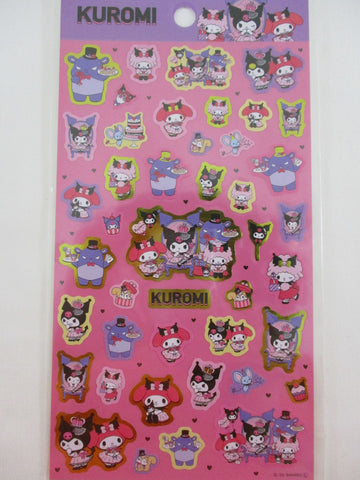 Cute Kawaii Sanrio Kuromi My Melody Large Sticker Sheet - for Journal Planner Craft