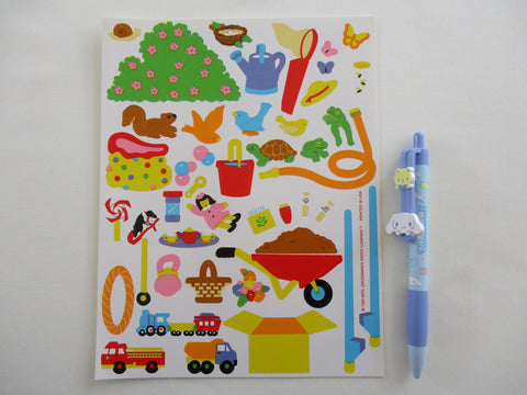 Mrs Grossman Kids Gardening Toys Large Sticker Sheet / Module - 6.5 x 8.25 in - Vintage & Collectible