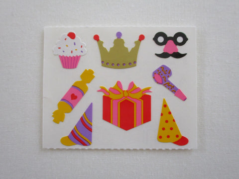 Mrs Grossman Party Hat Costume Accessories Sticker Sheet / Module - Vintage & Collectible