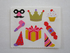 Mrs Grossman Party Hat Costume Accessories Sticker Sheet / Module - Vintage & Collectible