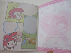 Cute Kawaii HTF Vintage Sanrio My Melody 3.5 x 5 Inch Notepad / Memo Pad - Stationery Designer Paper Collection Preowned New