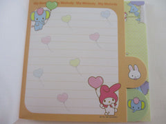 Cute Kawaii HTF Vintage Sanrio My Melody 4.25 x 4.25 Inch Notepad / Memo Pad - Stationery Designer Paper Collection Preowned New