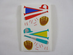 Mrs Grossman Baseball Sport Sticker Sheet / Module - Vintage & Collectible - Stationery Journal Scrapbook Diary Notebook Planner Schedule Gift
