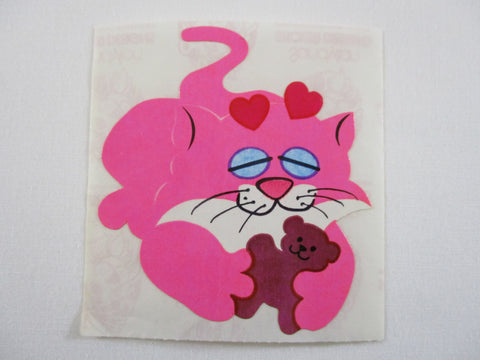 Sandylion Cat and Bear Sticker Sheet / Module - Vintage & Collectible