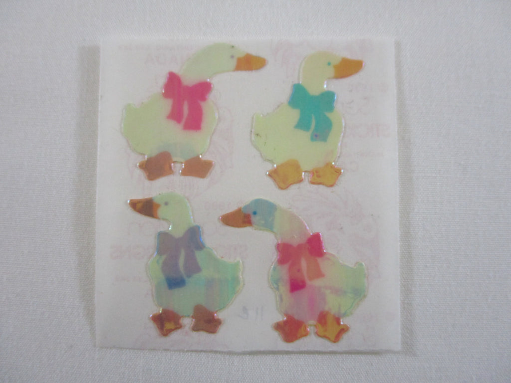 Sandylion Duck Pearly / Opalescent Sticker Sheet / Module - Vintage & Collectible