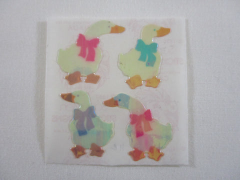 Sandylion Duck Pearly / Opalescent Sticker Sheet / Module - Vintage & Collectible