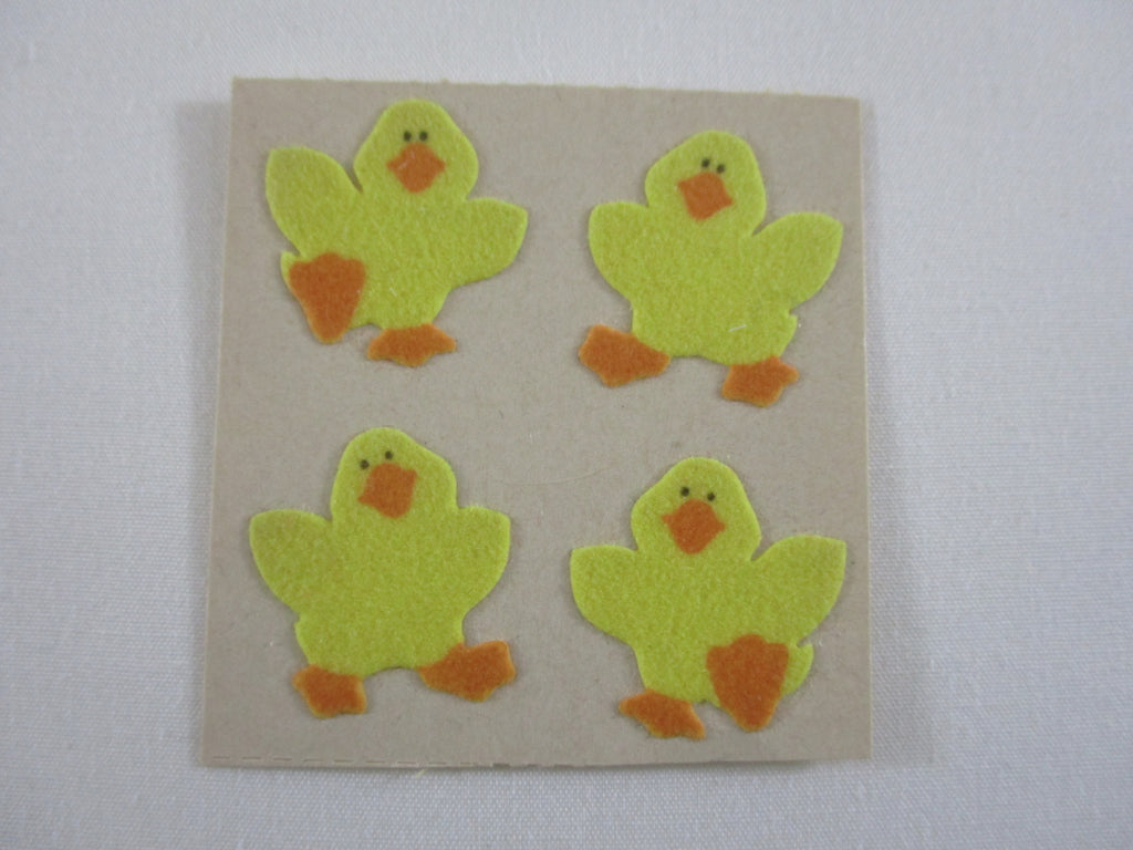 Sandylion Duck Fuzzy Sticker Sheet / Module - Vintage & Collectible