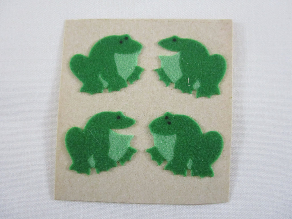 Sandylion Frog Fuzzy Sticker Sheet / Module - Vintage & Collectible