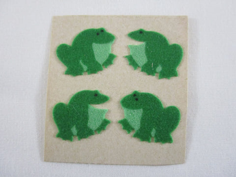 Sandylion Frog Fuzzy Sticker Sheet / Module - Vintage & Collectible