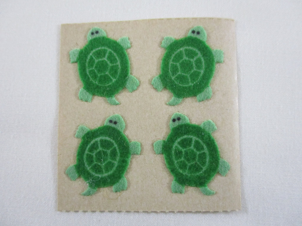 Sandylion Turtle Fuzzy Sticker Sheet / Module - Vintage & Collectible