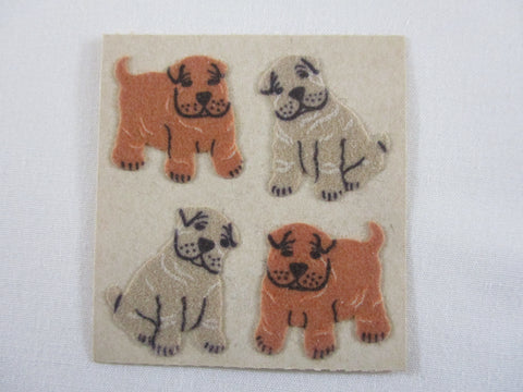 Sandylion Dog Fuzzy Sticker Sheet / Module - Vintage & Collectible