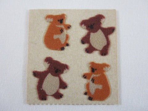 Sandylion Koala Fuzzy Sticker Sheet / Module - Vintage & Collectible