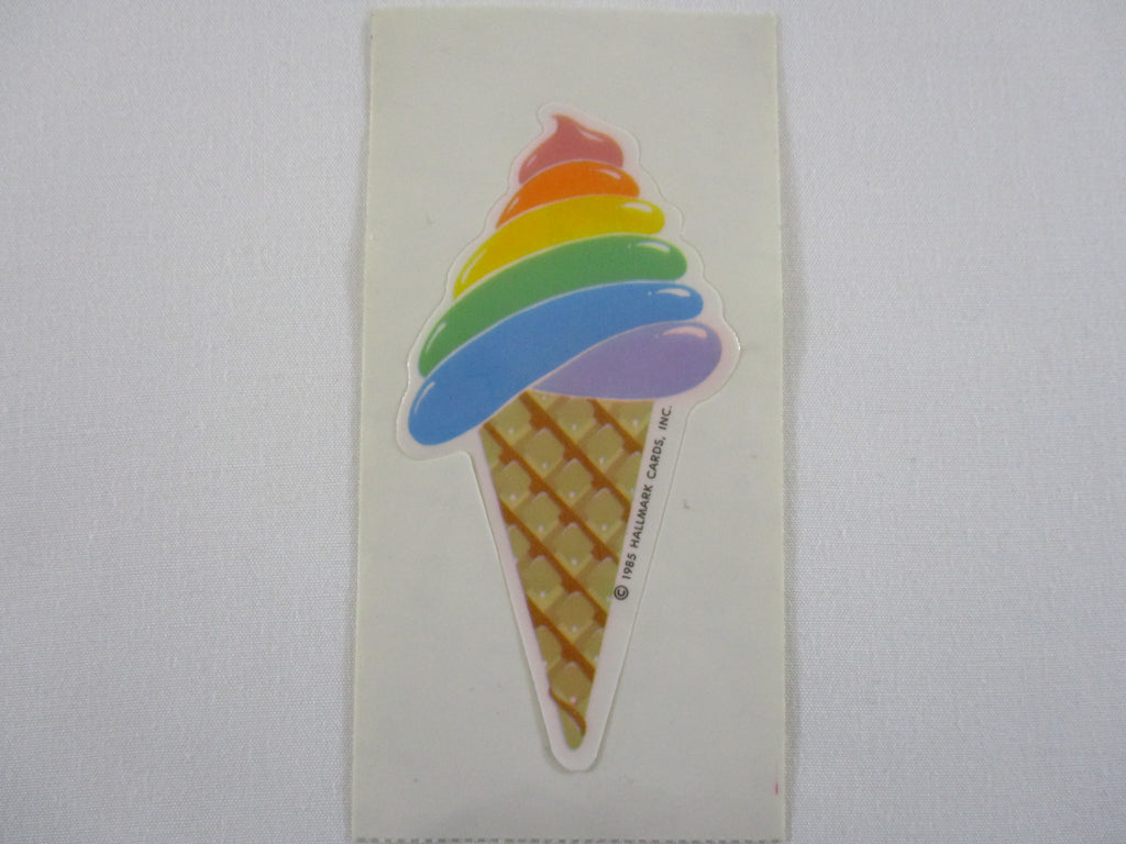 HALLMARK Rainbow Ice Cream Sticker Sheet / Module - Vintage & Collectible
