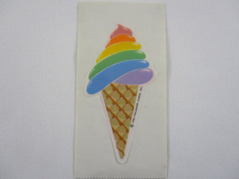 HALLMARK Rainbow Ice Cream Sticker Sheet / Module - Vintage & Collectible