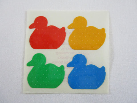 SWG Small World Greetings Rainbow Duck Sticker Sheet / Module - Vintage & Collectible
