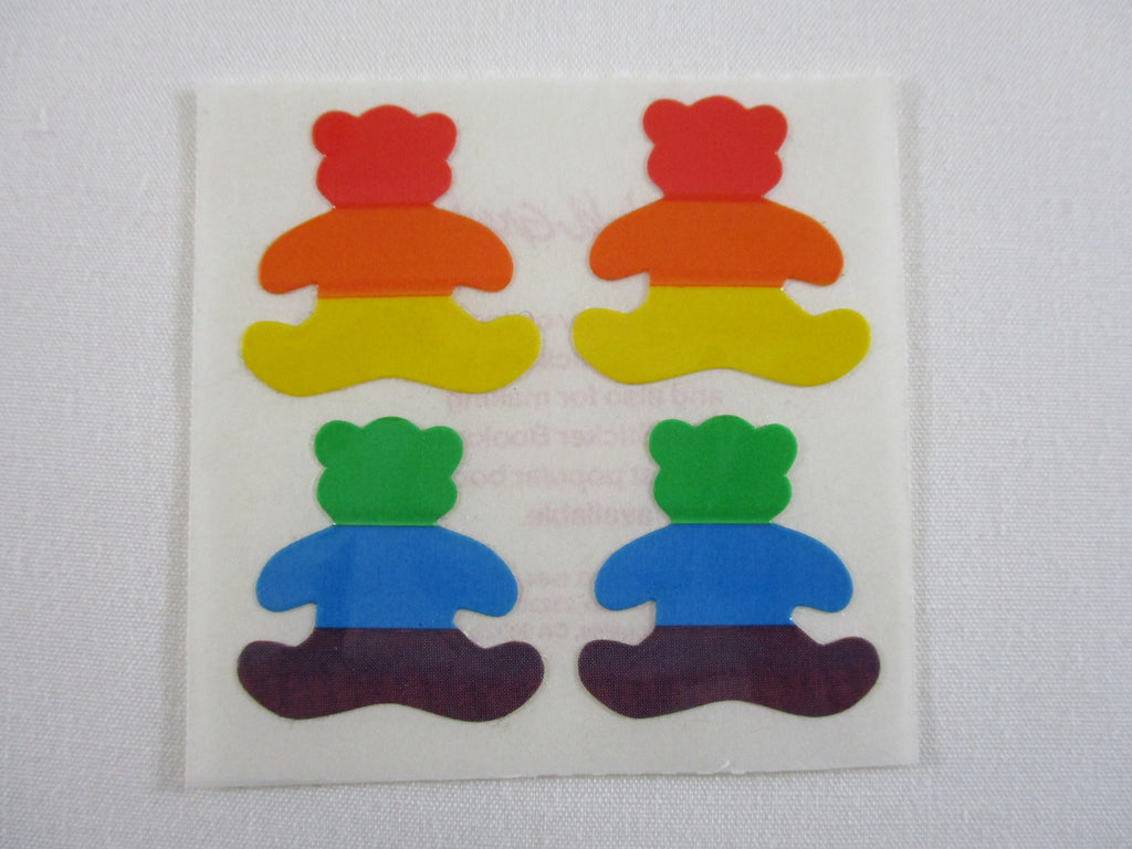 SWG Small World Greetings Rainbow Bear Sticker Sheet / Module - Vintage & Collectible