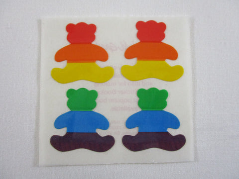 SWG Small World Greetings Rainbow Bear Sticker Sheet / Module - Vintage & Collectible