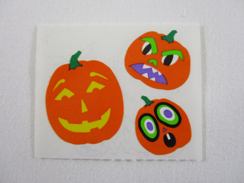 Mrs Grossman Pumpkin Halloween B Sticker Sheet / Module - Vintage & Collectible