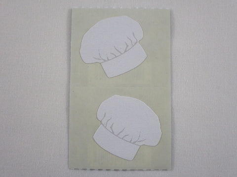 Mrs Grossman Chef's Hat Fabric Sticker Sheet / Module - Vintage & Collectible - Stationery Journal Scrapbook Diary Notebook Planner Schedule Gift