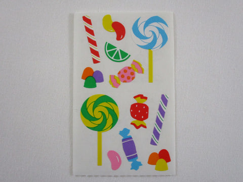 Mrs Grossman Candy Candies Sweets A Sticker Sheet / Module - Vintage & Collectible - Stationery Journal Scrapbook Diary Notebook Planner Schedule Gift