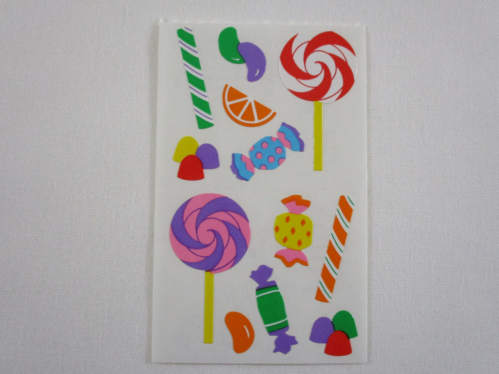 Mrs Grossman Candy Candies Sweets B Sticker Sheet / Module - Vintage & Collectible - Stationery Journal Scrapbook Diary Notebook Planner Schedule Gift