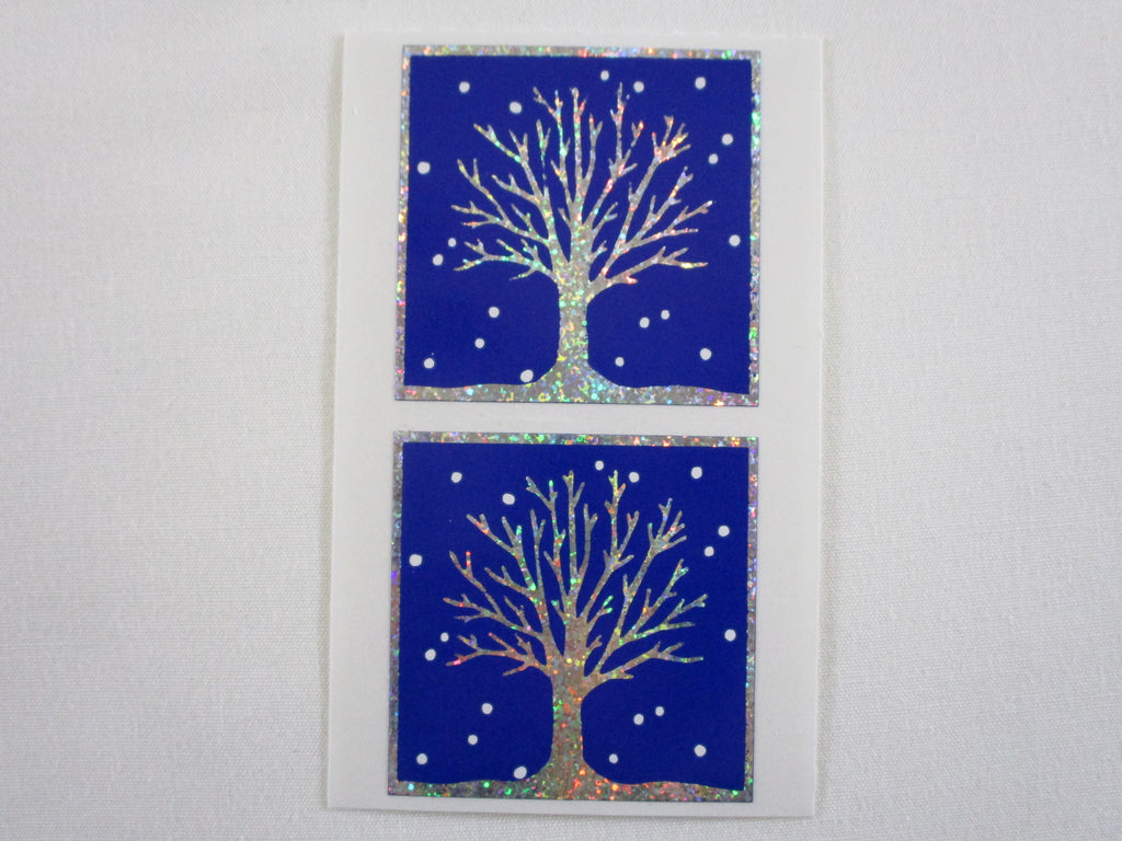 Mrs Grossman Winter Tree Sticker Sheet / Module - Vintage & Collectible - Stationery Journal Scrapbook Diary Notebook Planner Schedule Gift