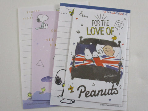 Cute Kawaii Peanuts Snoopy Mini Letter Sets - C - Gift Note Stationery