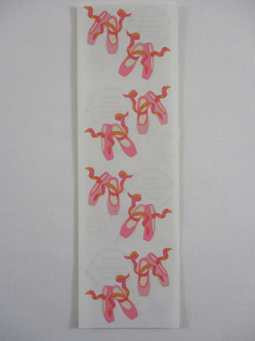 Mrs Grossman Ballet Pointe Shoes Dance Sticker Sheet / Module - Vintage & Collectible - Stationery Journal Scrapbook Diary Notebook Planner Schedule Gift