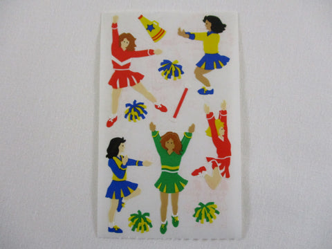 Mrs Grossman Cheerleader Sticker Sheet / Module - Vintage & Collectible - for Scrapbook Journal Planner Diary Notebook Decor Gift