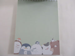 Cute Kawaii Q-Lia Penguin Bear Seal Cow Cat Hamster 4 x 6 Inch Notepad / Memo Pad - Stationery Designer Paper Collection