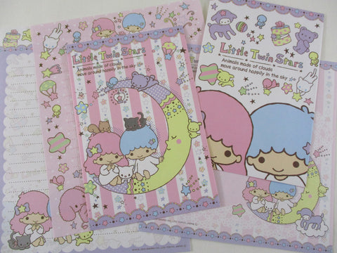 Cute Kawaii Sanrio Little Twin Stars Cloud in the Sky Letter Sets - Stationery Writing Paper Penpal Collectible Preowned Gift