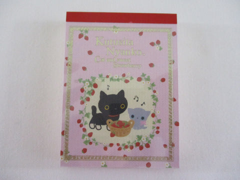 Vintage Rare VHTF - Cute Kawaii San-X Kutusita Nyanko Cat Mini Notepad / Memo Pad - G - Stationery Penpal Gift