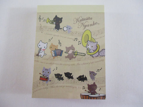 Vintage Rare VHTF - Cute Kawaii San-X Kutusita Nyanko Cat Mini Notepad / Memo Pad - J - Stationery Penpal Gift