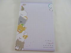 Cute Kawaii Ocean Animals Fish Penguin Seal Octopus 4 x 6 Inch Notepad / Memo Pad - Stationery Designer Paper Collection