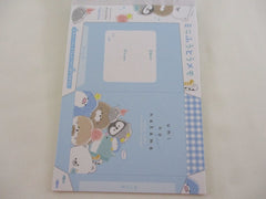 Cute Kawaii Ocean Animals Fish Penguin Seal Octopus 4 x 6 Inch Notepad / Memo Pad - Stationery Designer Paper Collection