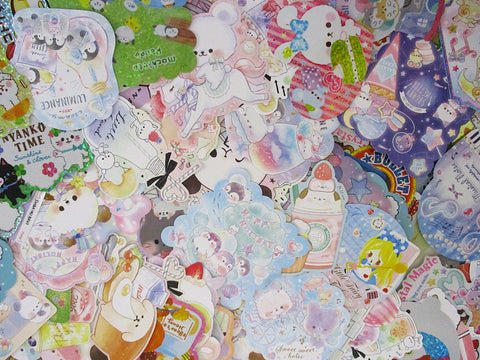 Grab bag Large Flake Stickers - 10 pcs - Cute Kawaii Gift for Journal Diary Notebook Phone  Laptop School Reward Student Birthday Surprise Decor