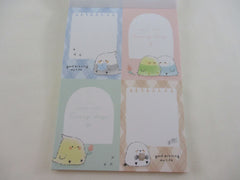 Cute Kawaii Birds Mofu Mofu 4 x 6 Inch Notepad / Memo Pad - Stationery Designer Paper Collection