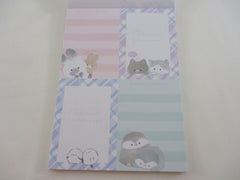 Cute Kawaii Cat Kitten 4 x 6 Inch Notepad / Memo Pad - Stationery Designer Paper Collection