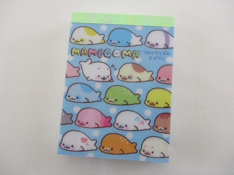 Vintage Rare VHTF - Cute Kawaii (:3 っ)っ San-X Mamegoma Seal Mini Notepad / Memo Pad - C - Stationery Penpal Diary Gift