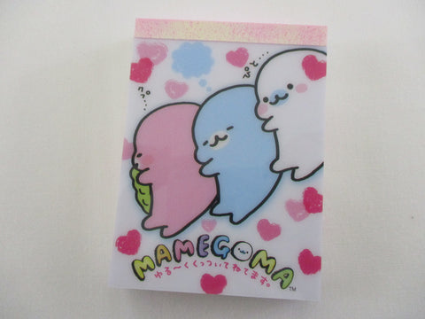 Vintage Rare VHTF - Cute Kawaii (:3 っ)っ San-X Mamegoma Seal Mini Notepad / Memo Pad - D - Stationery Penpal Diary Gift (Copy)