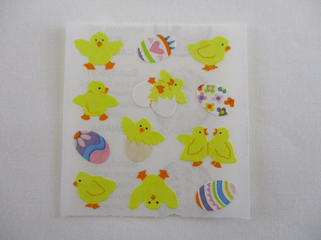 Sandylion Chicks Easter Egg Sticker Sheet / Module - Vintage & Collectible