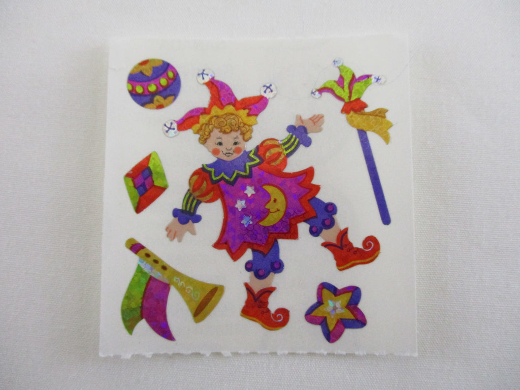 Sandylion Kid Costume Party Glitter Sticker Sheet / Module - Vintage & Collectible