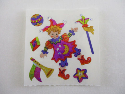 Sandylion Kid Costume Party Glitter Sticker Sheet / Module - Vintage & Collectible