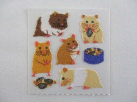 Sandylion Hamster Pet Fuzzy Sticker Sheet / Module - Vintage & Collectible