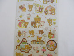 Cute Kawaii San-X Rilakkuma Bear Amusement Park Sticker Sheet 2022 - A - for Planner Journal Scrapbook Craft