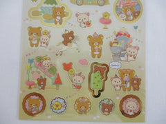 Cute Kawaii San-X Rilakkuma Bear Amusement Park Sticker Sheet 2022 - A - for Planner Journal Scrapbook Craft