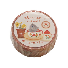 Cute Kawaii NS Mattari Animals Washi / Masking Deco Tape - Cat Kitten Bear - for Diary Journal Notebook Planner Craft Scrapbook Gift