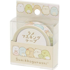 Cute Kawaii San-X Sumikko Gurashi Glitter Washi / Masking Deco Tape - F - for Scrapbooking Journal Planner Craft Agenda Schedule Gift