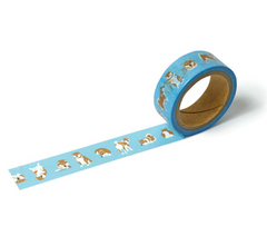 Cute Kawaii Hamamonyo Washi / Masking Deco Tape ♥ Dog Puppy Doggie Puppies Pet C - for Scrapbooking Journal Planner Craft